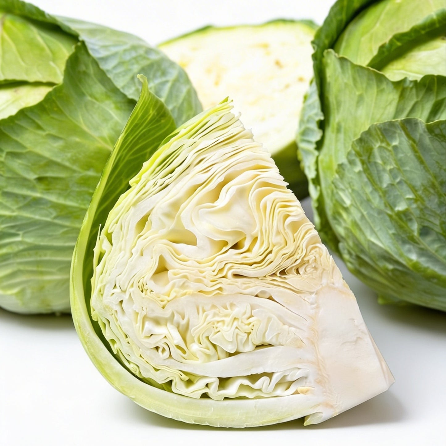 Frisches Weißkraut mit festem, knackigem Kopf und hellgrünen bis weißen Blättern – mild im Geschmack, ideal für Salate, Krautgerichte und zum Einlegen