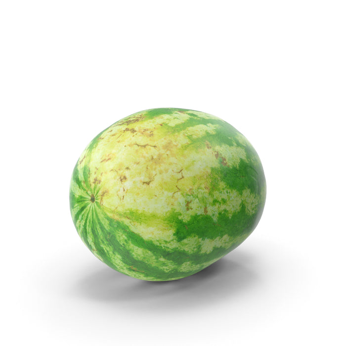 Frische ganze Wassermelone mit saftigem, erfrischend süßem Fruchtfleisch – perfekt für heiße Tage, zum Teilen oder für den großen Sommergenuss.