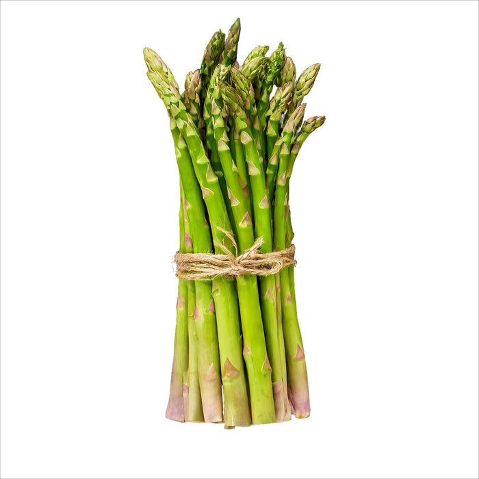 Frischer grüner Spargel mit zartem, aromatischem Geschmack – ideal für klassische und moderne Gerichte der Saison.